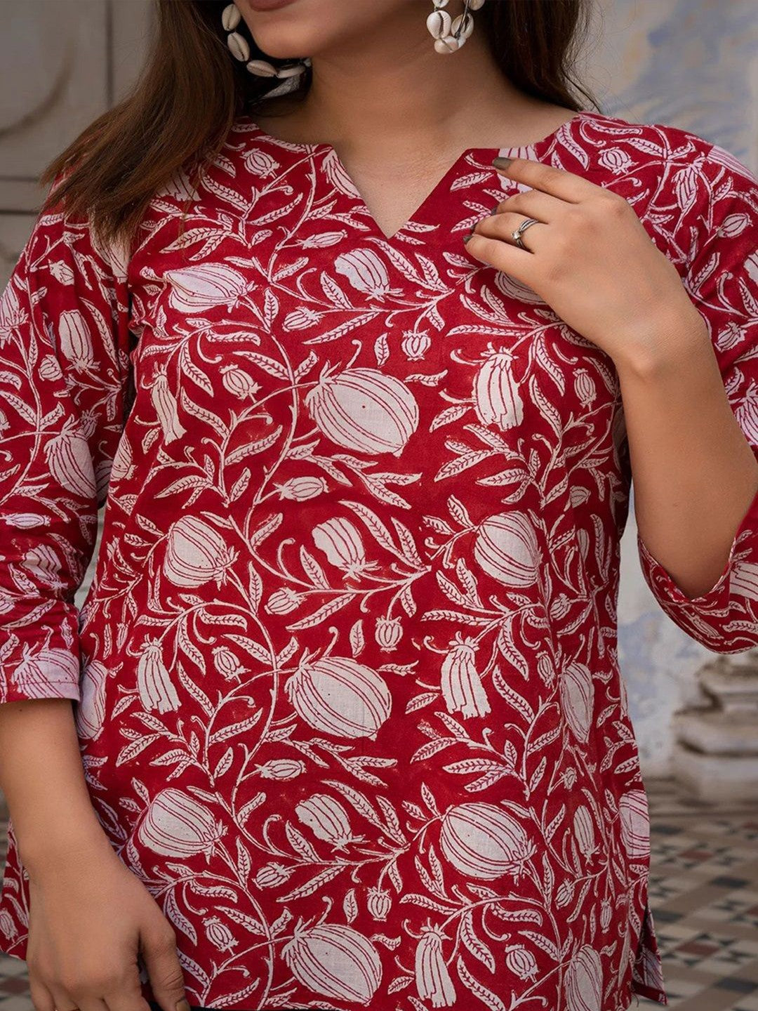 Women Floral Printed Ethnic Top